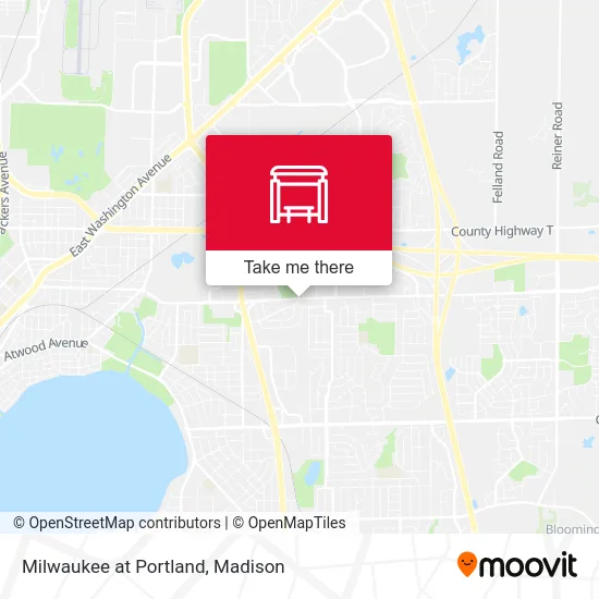 Milwaukee at Portland map