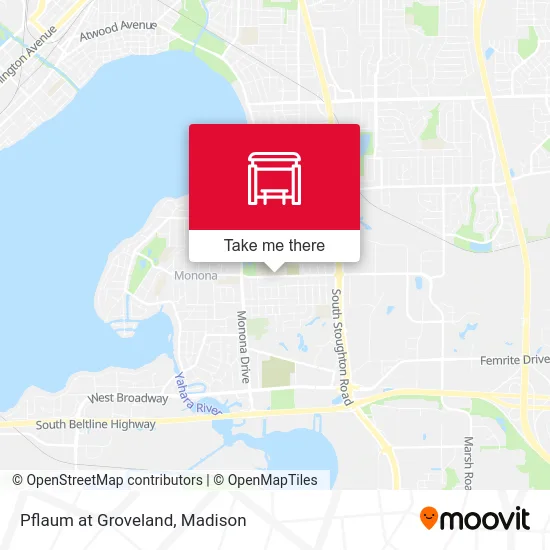 Pflaum at Groveland map