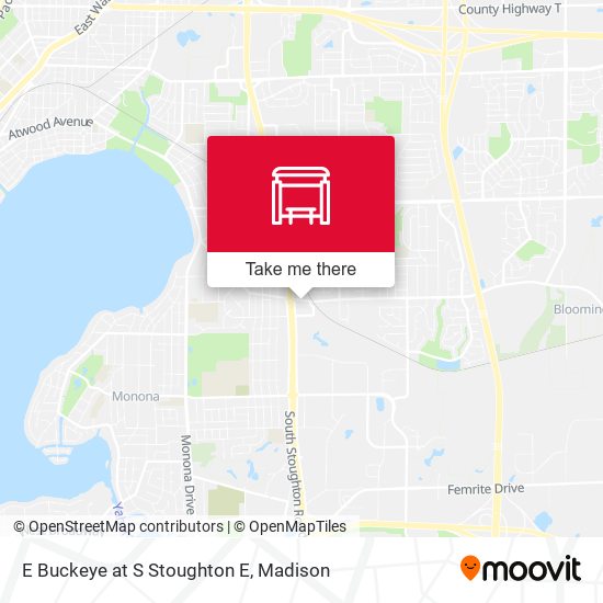 E Buckeye at S Stoughton E map