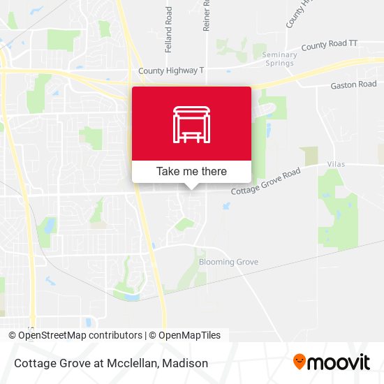 Cottage Grove at Mcclellan map