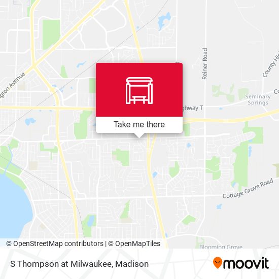 S Thompson at Milwaukee map