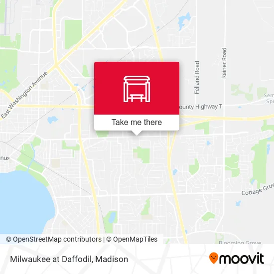 Mapa de Milwaukee at Daffodil