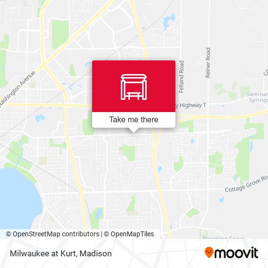 Milwaukee at Kurt map
