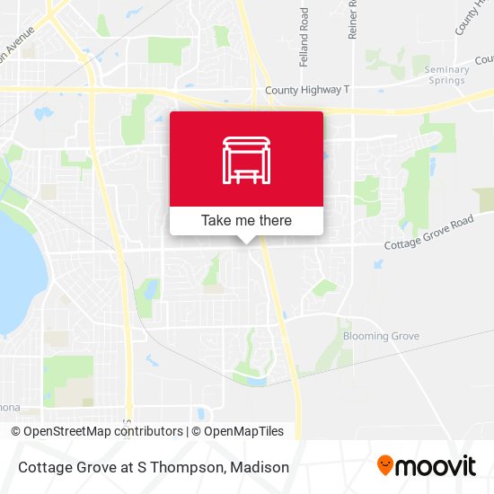 Cottage Grove at S Thompson map