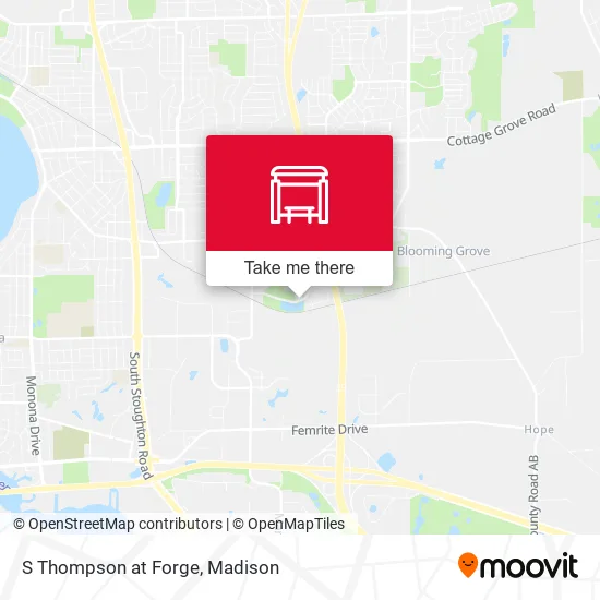 Mapa de S Thompson at Forge