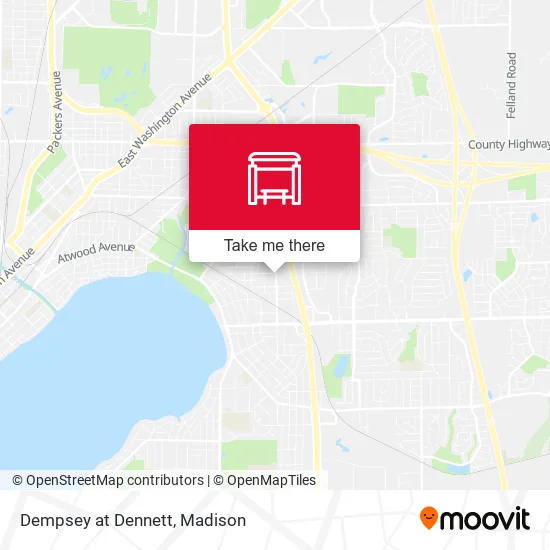 Dempsey at Dennett map