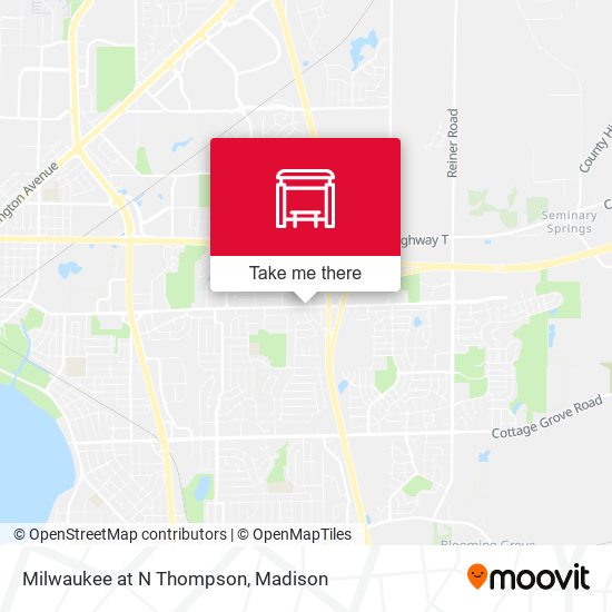 Milwaukee at N Thompson map
