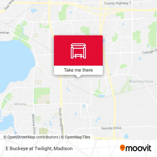 Mapa de E Buckeye at Twilight