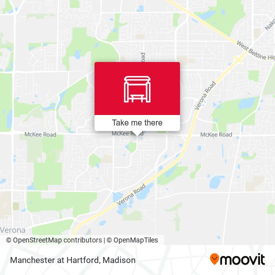 Manchester at Hartford map