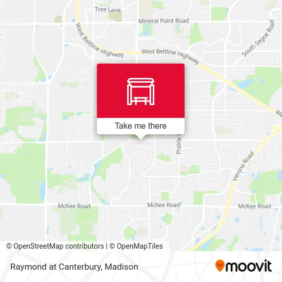 Raymond at Canterbury map