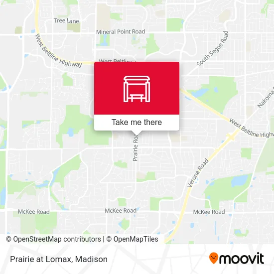 Prairie at Lomax map