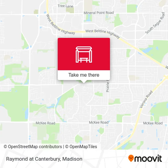 Raymond at Canterbury map