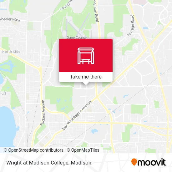 Wright at Madison College map