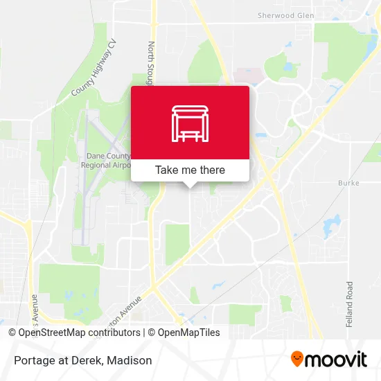 Portage at Derek map