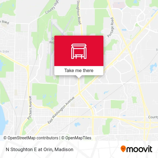 N Stoughton E at Orin map