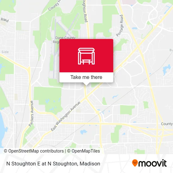 N Stoughton E at N Stoughton map