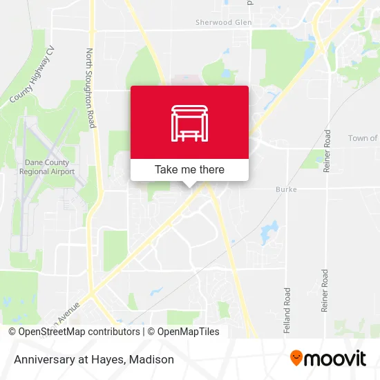 Anniversary at Hayes map