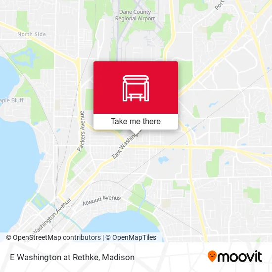 Mapa de E Washington at Rethke