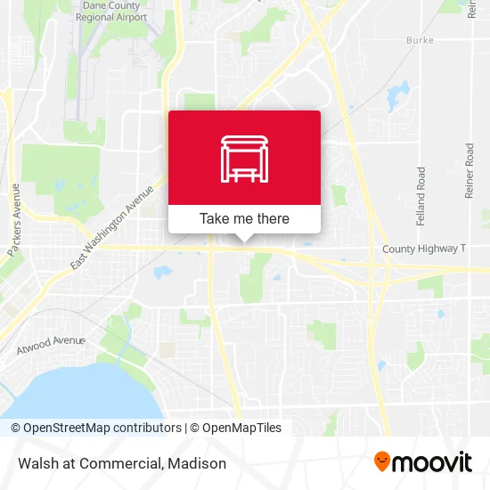 Mapa de Walsh at Commercial
