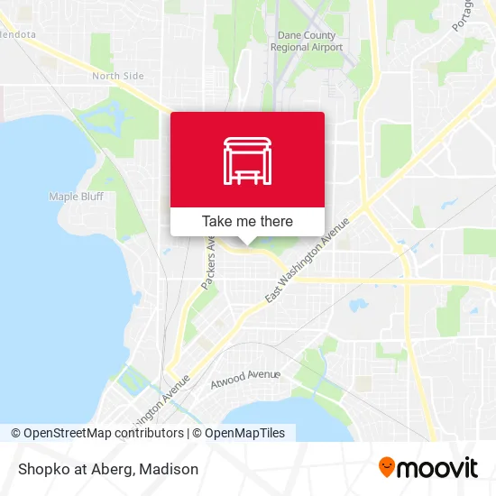 Mapa de Shopko at Aberg
