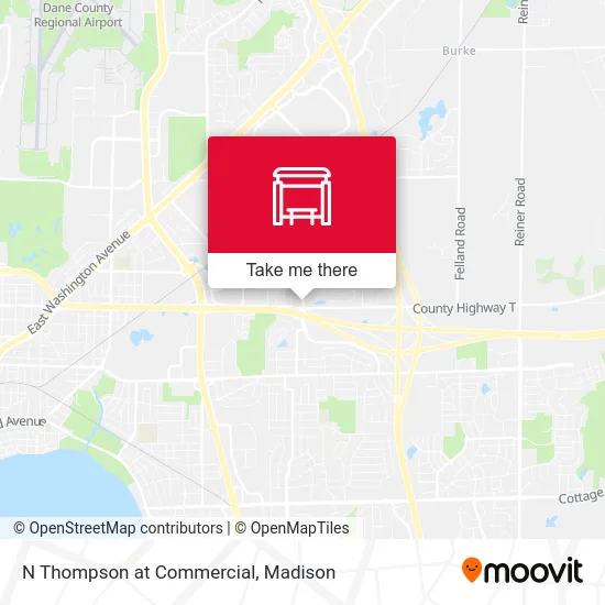 N Thompson at Commercial map