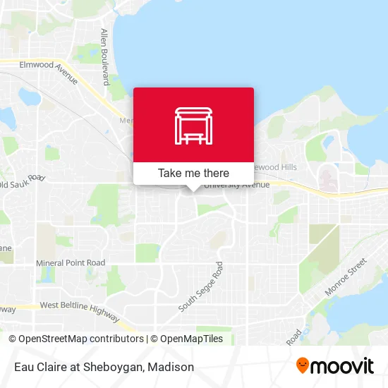 Mapa de Eau Claire at Sheboygan
