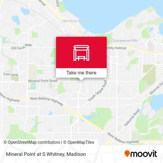 Mineral Point at S Whitney map