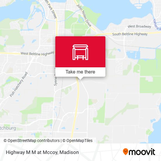 Highway M M at Mccoy map