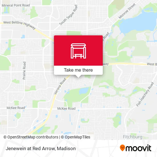 Jenewein at Red Arrow map
