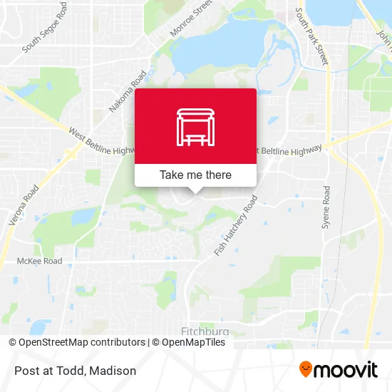 Mapa de Post at Todd