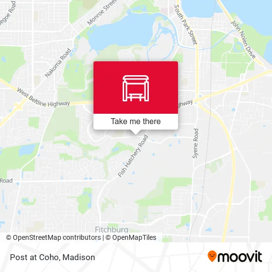 Mapa de Post at Coho