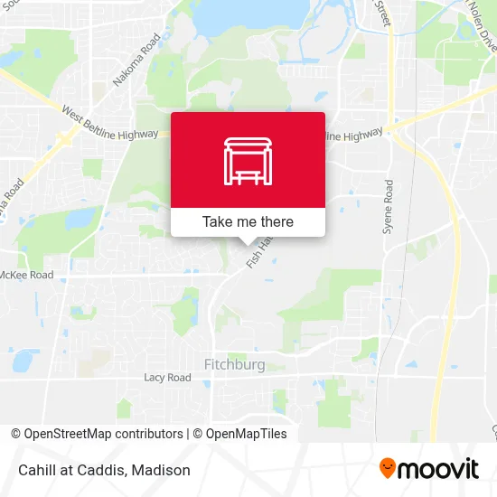 Cahill at Caddis map