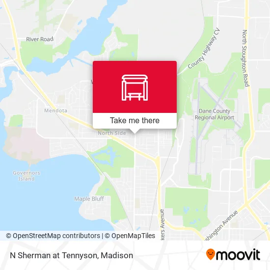 Mapa de N Sherman at Tennyson
