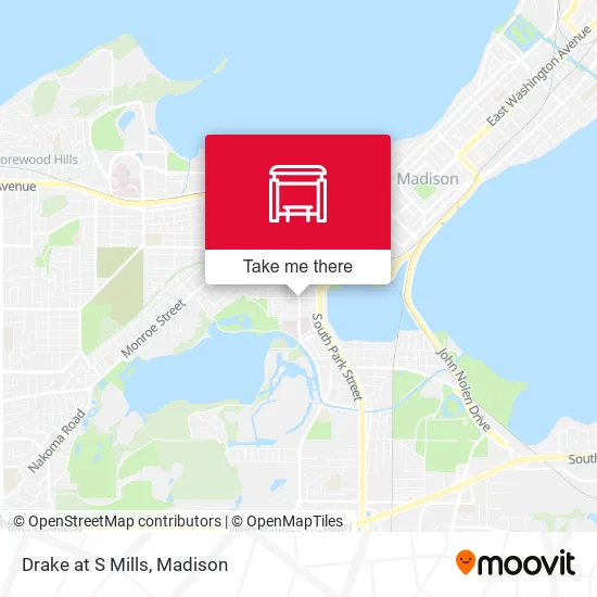 Mapa de Drake at S Mills
