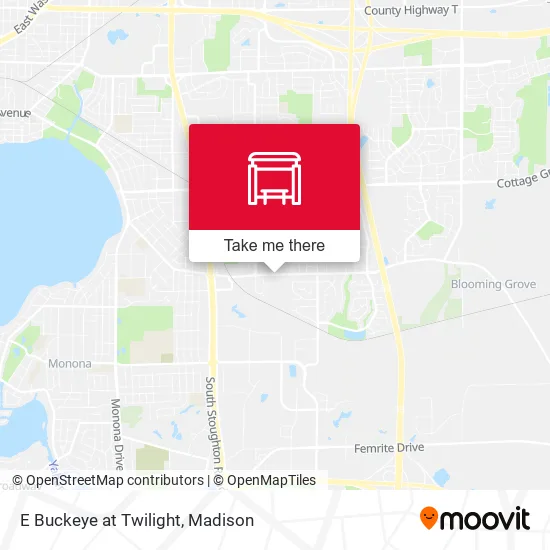 Mapa de E Buckeye at Twilight