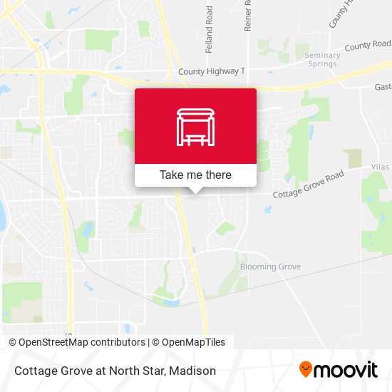 Cottage Grove at North Star map