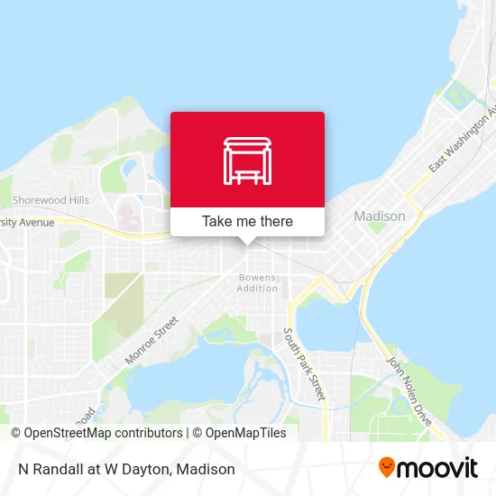 N Randall at W Dayton map