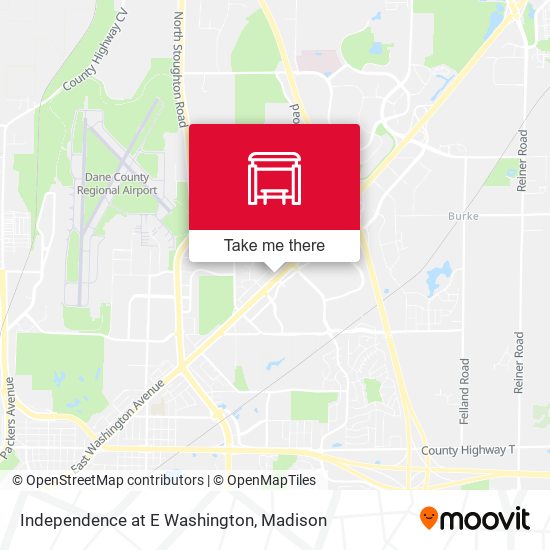 Independence at E Washington map