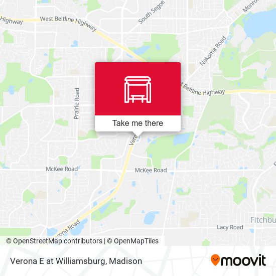 Verona E at Williamsburg map