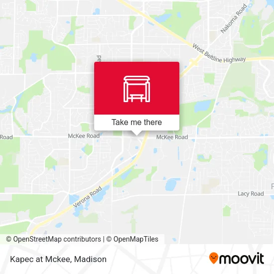 Mapa de Kapec at Mckee