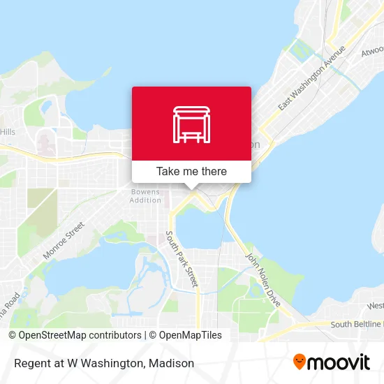 Mapa de Regent at W Washington
