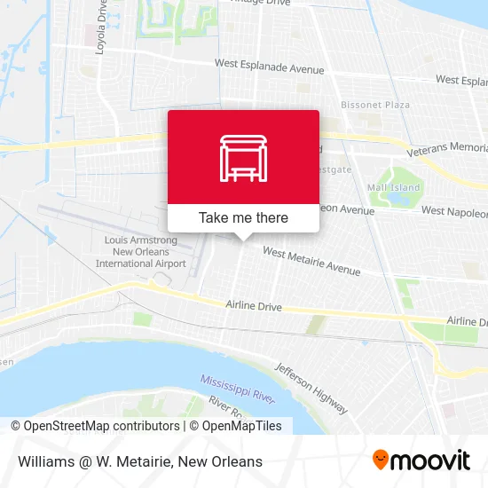 Williams @ W. Metairie map