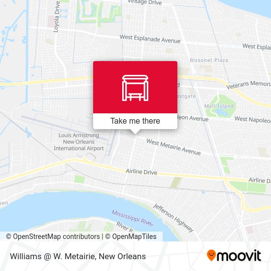 Williams @ W. Metairie map