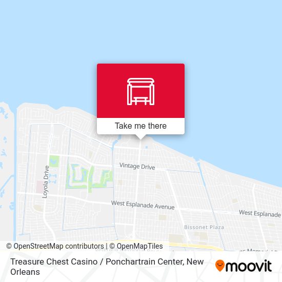 Treasure Chest Casino / Ponchartrain Center map