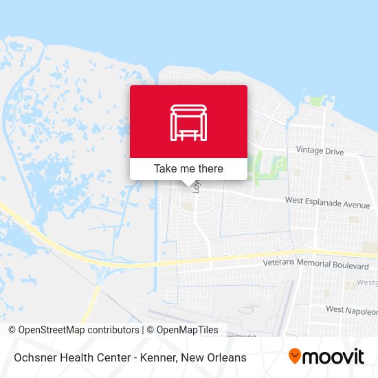 Mapa de Ochsner Health Center - Kenner