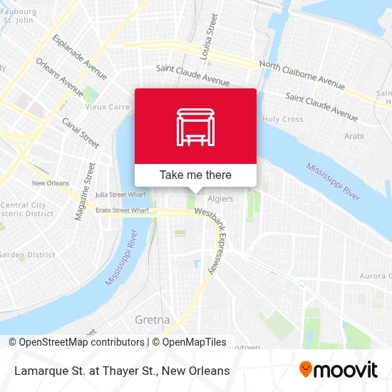 Lamarque St. at Thayer St. map