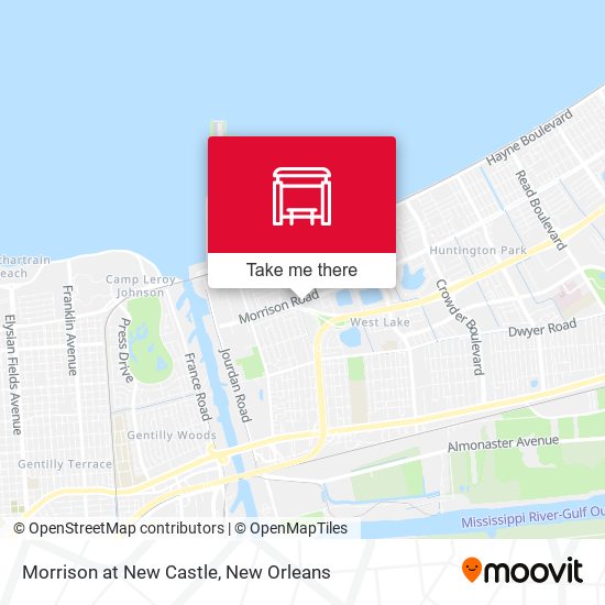 Morrison at New Castle map