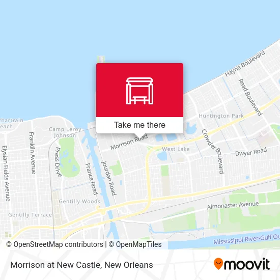 Morrison at New Castle map