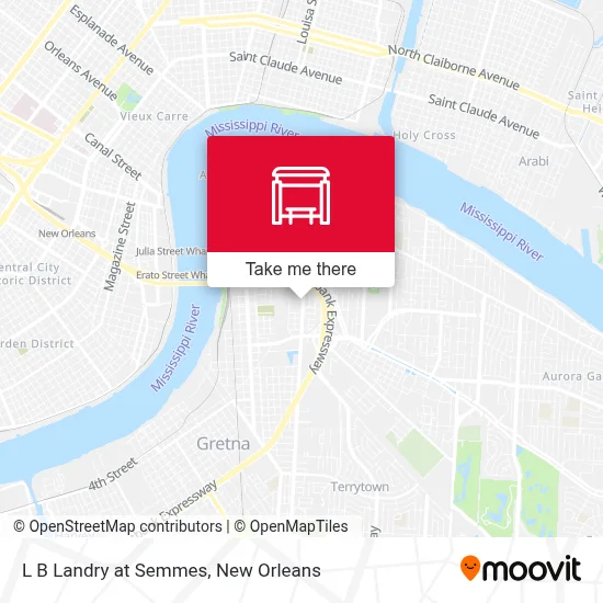 L B Landry at Semmes map