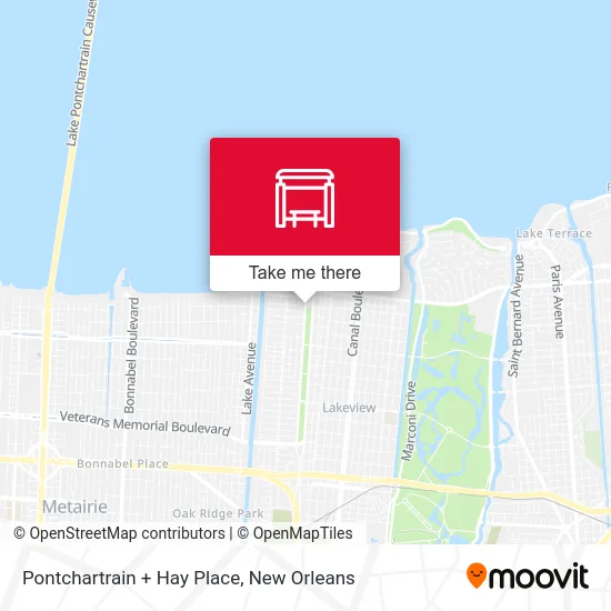 Pontchartrain + Hay Place map